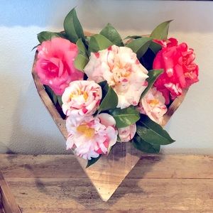 Wooden Heart Planter